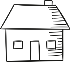 Big Home Outline Svg Vector, Free Vectors File